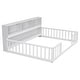preview thumbnail 20 of 66, Wooden bed floor bed with bedside bookcase and shelves