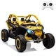 preview thumbnail 1 of 4, 2 Seats Ride on UTV with Remote Control for Kids Yellow