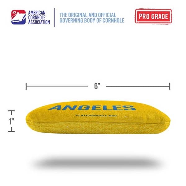 Los Angeles Yellow Dual Sided Cornhole Bags