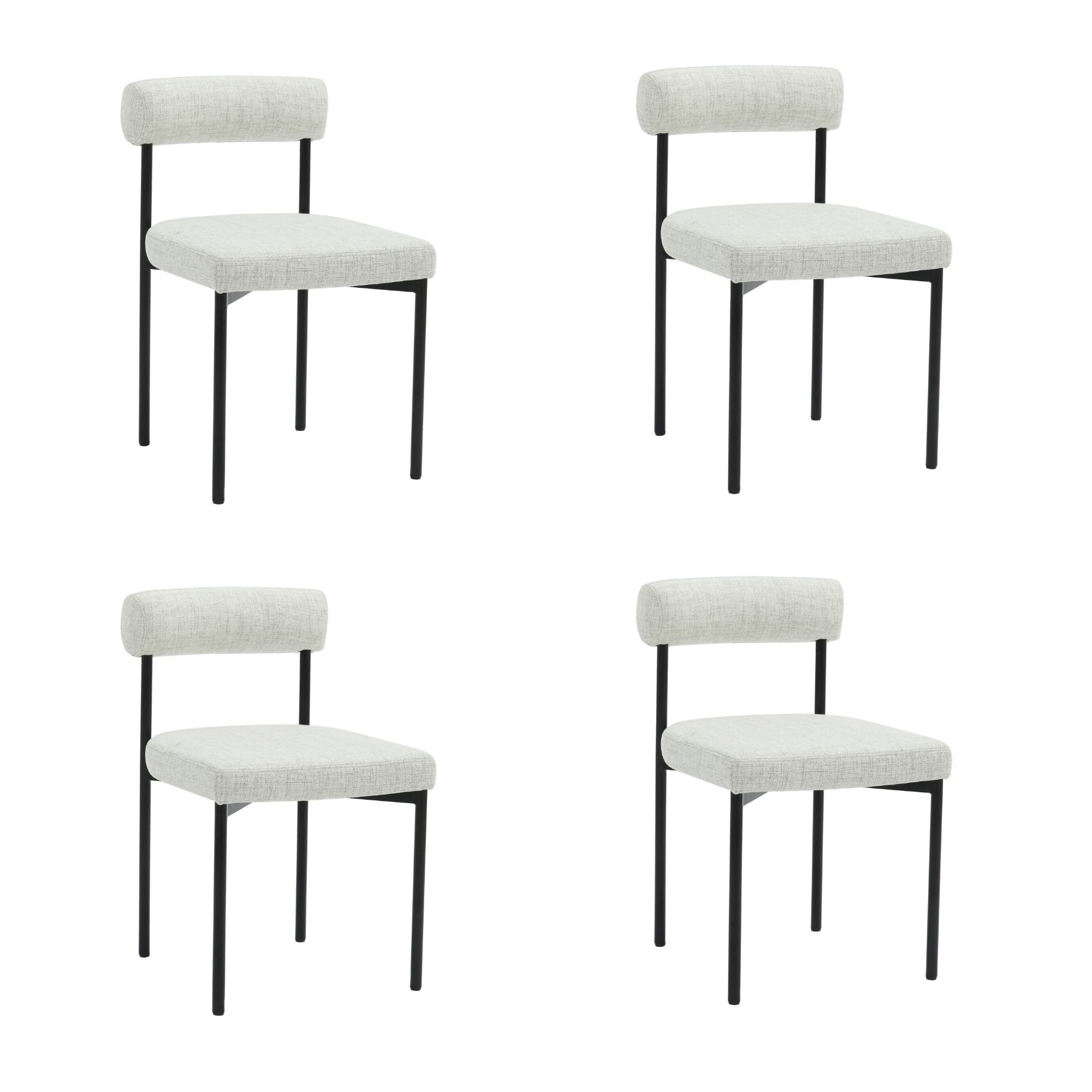 Nathan James Dahlia Counter Height Barstool or Dining Chair with Back and Upholstered Cushion