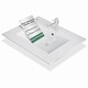 preview thumbnail 3 of 13, Luke White Porcelain Rectangular Drop-in Sink Self-Rimming with Overflow