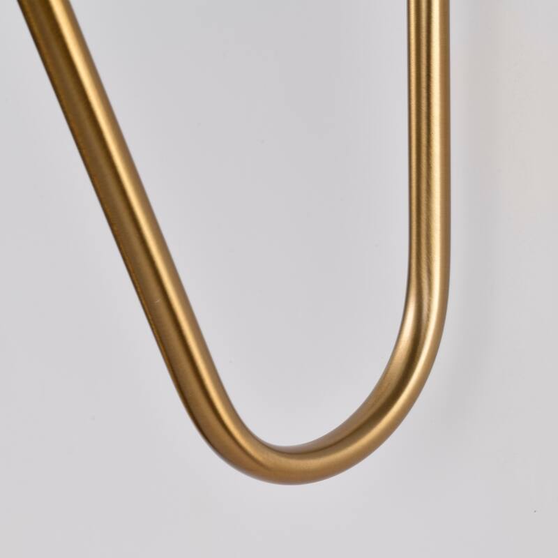 Trilby 1 Light Wall Sconce Matte White with Burnished Brass