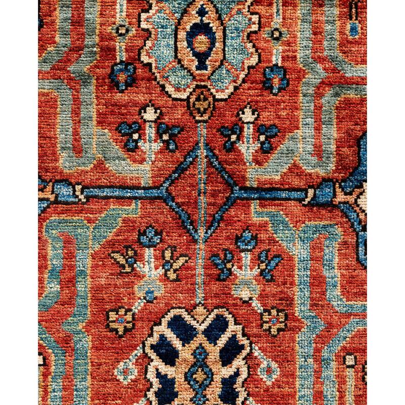 Serapi One-of-a-Kind Hand-Knotted Area Rug - Red - 10' 0" x 13' 9"