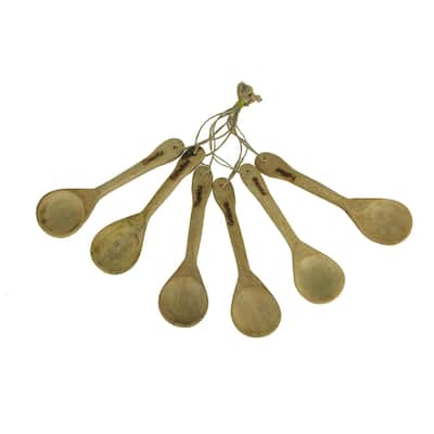 Engraved Inspirational Words Wooden Spoons Kitchen Utensils (Set Of 6) - 0.5 X 5.5 X 1.5 inches