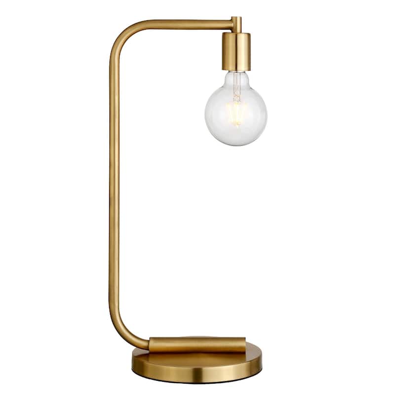Modern 20-Inch Table Lamp Metal Desk Light with Integrated LED