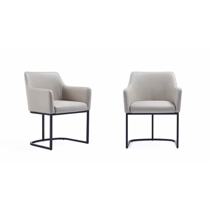 Manhattan Comfort Modern Serena Leatherette Upholstered Dining Armchair