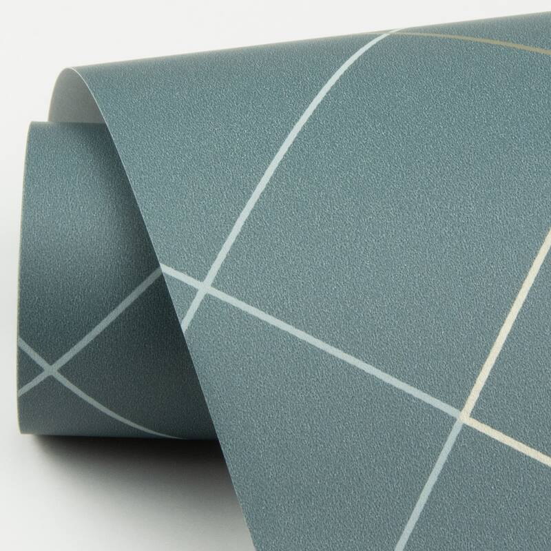Scott Living Ballard Teal Geometric Wallpaper