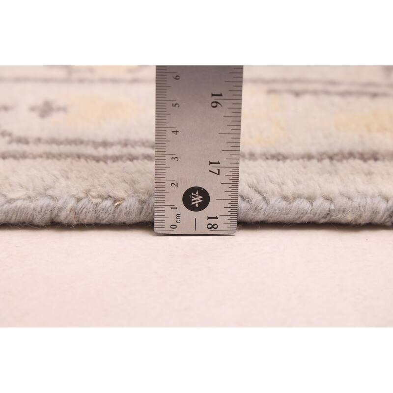 ECARPETGALLERY Hand-knotted Royal Oushak Light Grey Wool Rug - 9'1 x 11'10
