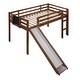 preview thumbnail 4 of 7, Creative Twin Loft Bed with Chalkboard, Slide, and Staircase for Kids