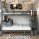 preview thumbnail 2 of 38, Stairway Twin-over-Full Bunk Bed with Storage and Guard Rail,Space-Efficient Multifunctional Bunk Bed with Storage