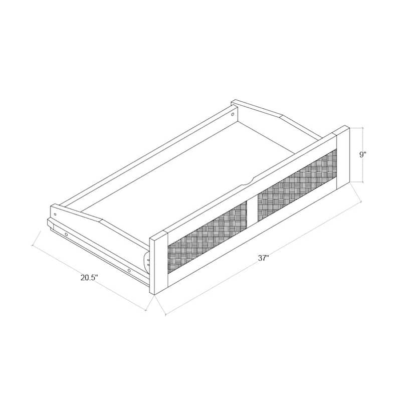 Somette Westport Full-size Futon with Storage includes Mattresses