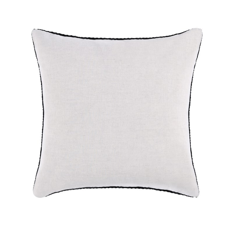 Villa by Classic Home Bassinet 18" Genuine Suede Leather Throw Pillow