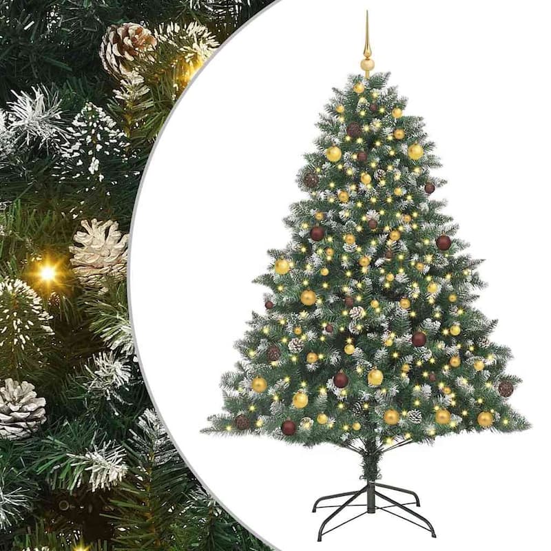 vidaXL Artificial ChristmasTree with Stand Gree PVC