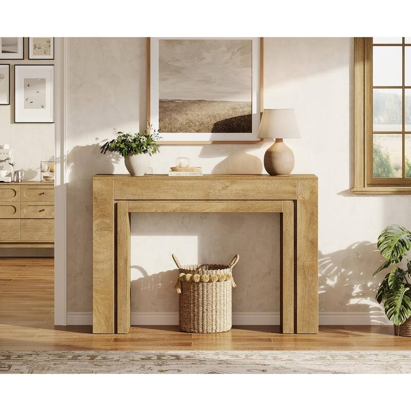 41.3-Inch Entryway Table, Rectangular Console Table, Modern Hallway Accent Table