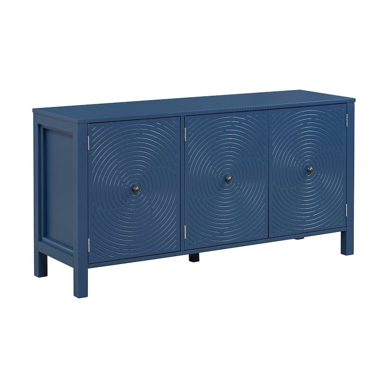 Sideboard with Unique Swirl Design and Ample Storage Capacity