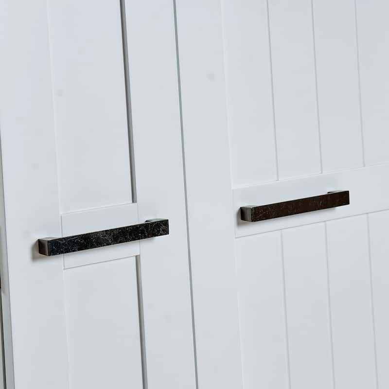 Kitchen Pantry Storage Cabinet,Freestanding Pantry Cabinet with Doors & Adjustable Shelves, Small Food Pantry Cabinet
