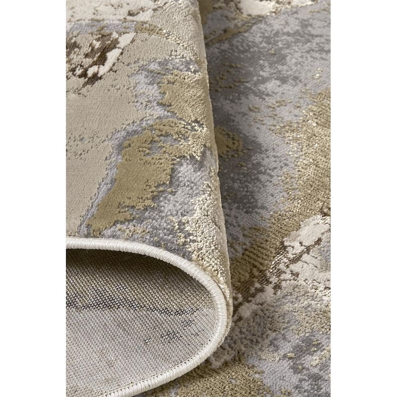 Zewo Abstract Area Rug By HomeRoots - 9' x 12'