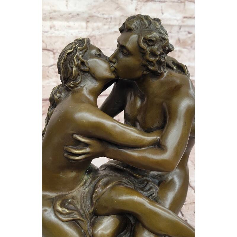 Romantic Tribute To Rodins The Kiss Bronze Sculpture Original Art By Milo