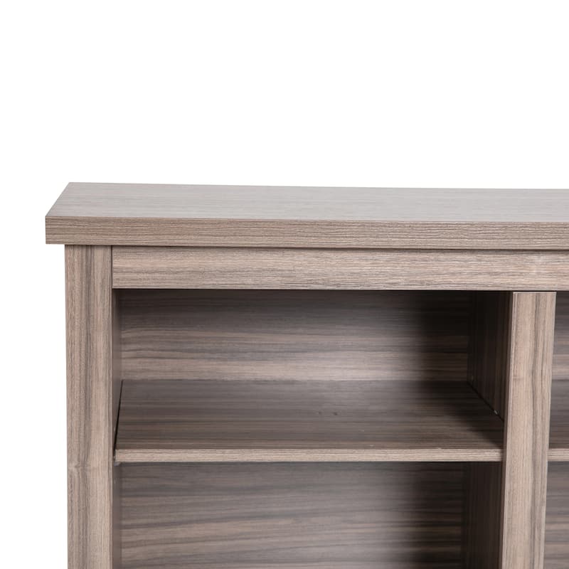 TV Stand for up to 80" TVs with 6 Open Storage Compartments - 65 inches