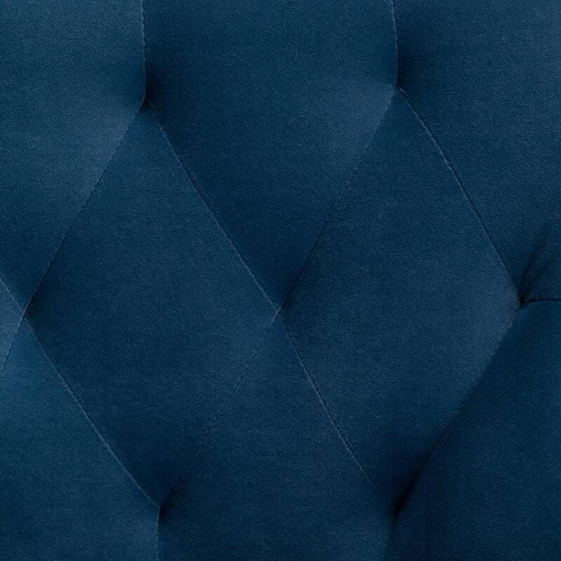 SEYNAR Modern Velvet Dining Chairs Set of 4, Upholstered Accent Chair Tufted Back Armless Chair with Back Pull