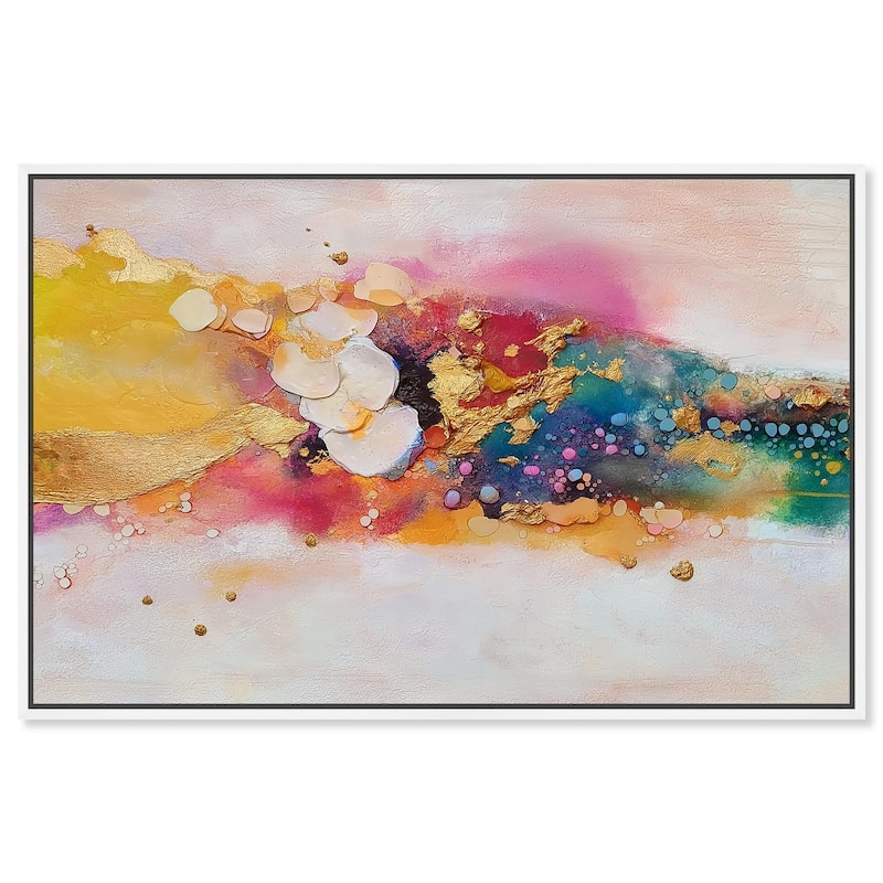 Explosive Rhythm I Canvas by Art Remedy - 30" x 20" - White