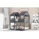 preview thumbnail 24 of 34, WoodBunk Bed with Roof, Window, Guardrail, Ladder