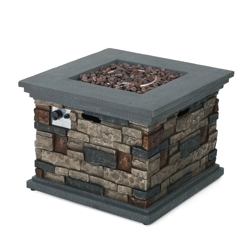 Puerta Outdoor 5-piece Club Chair and Fire Pit Set by Christopher Knight Home