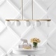 preview thumbnail 4 of 24, Luca Parisian 45.5" 5-Light Modern Glam Iron Globe Linear LED Pendant by JONATHAN Y