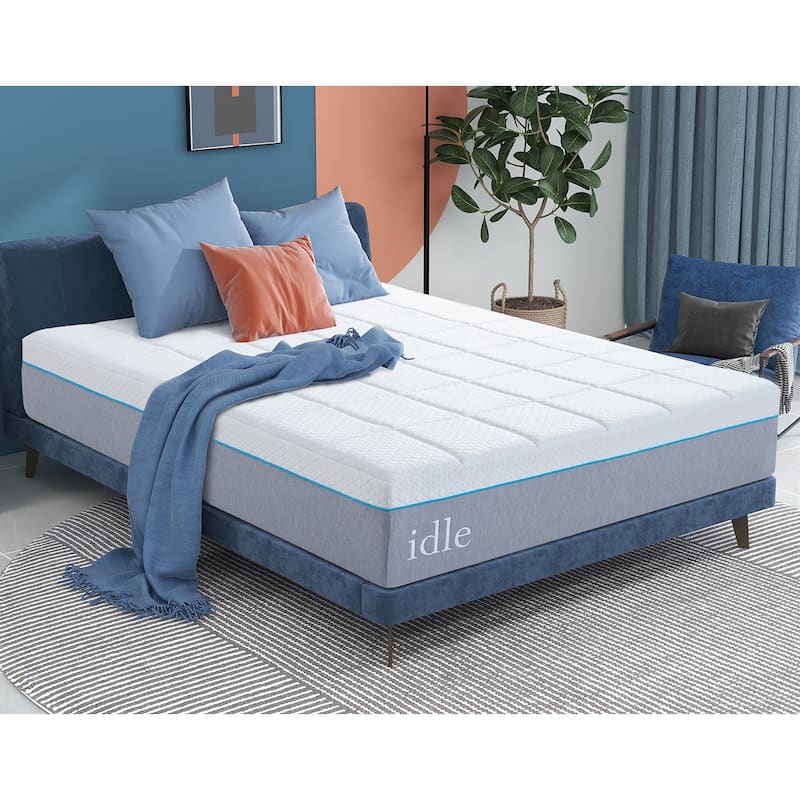 14 inch Gel Memory Foam Mattress, Cooling Medium Feel Bed Mattress in a Box, CertiPUR-US - Queen