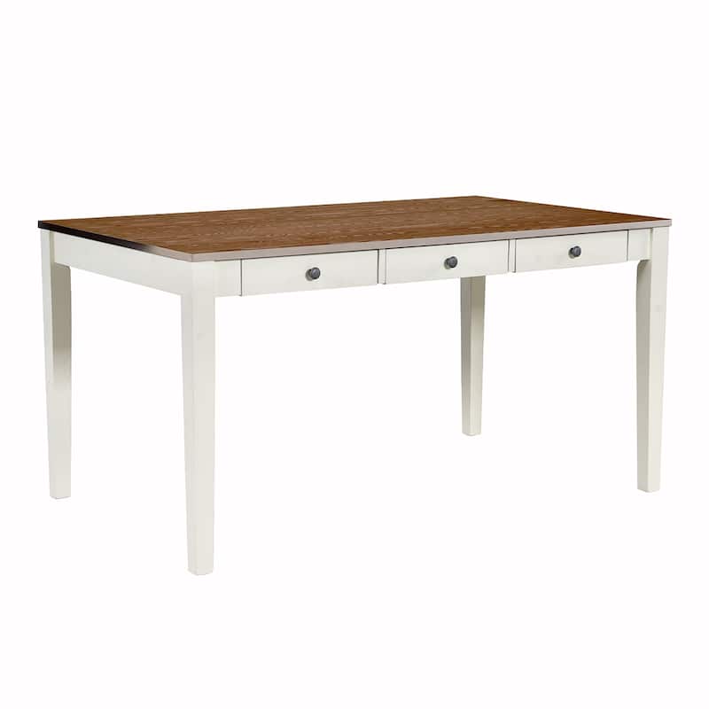6PCS Wood Dining Table Set With Drawer