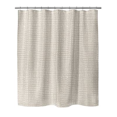 DOTS ABSTRACT BEIGE Shower Curtain By Kavka Designs