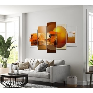 Abstract Canvas Wall Art - Pros And Cons - 5 Pieces - Bed Bath & Beyond ...