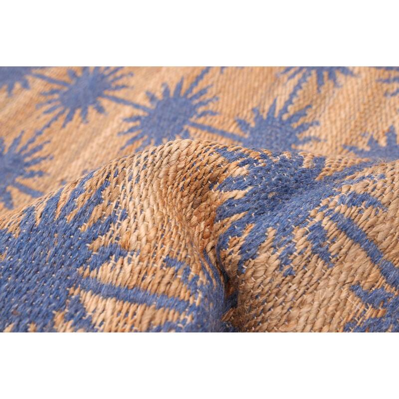 ECARPETGALLERY Flat-Weave Palas Denizli Tan Jute Kilim - 5'3 x 7'6