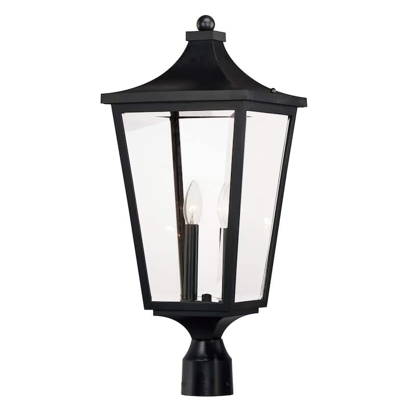 Maxim 40230CL Sutton Place Vivex 2 Light 24" Tall Post Light - Black