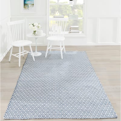 Skyline Decor Navy Newton Rugs in Rectangle Shape - Big