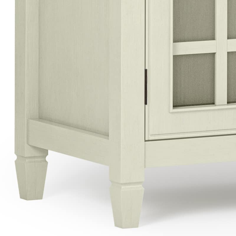 WYNDENHALL Hampshire SOLID WOOD 46 inch Wide Traditional Low Storage Cabinet - 46"w x 17"d x 31" h