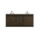 preview thumbnail 91 of 114, Everett Double Bathroom Vanity Expresso - 72"