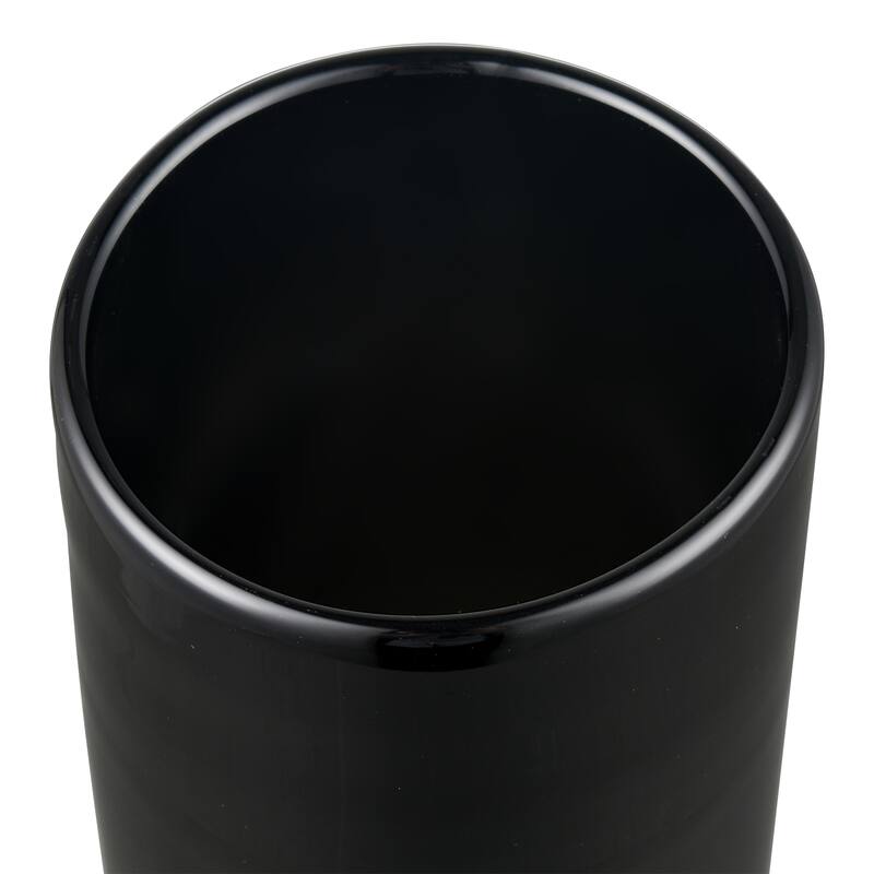 Elk Home Brooke Black Finish Glass 5.75 Inch Wide Vase