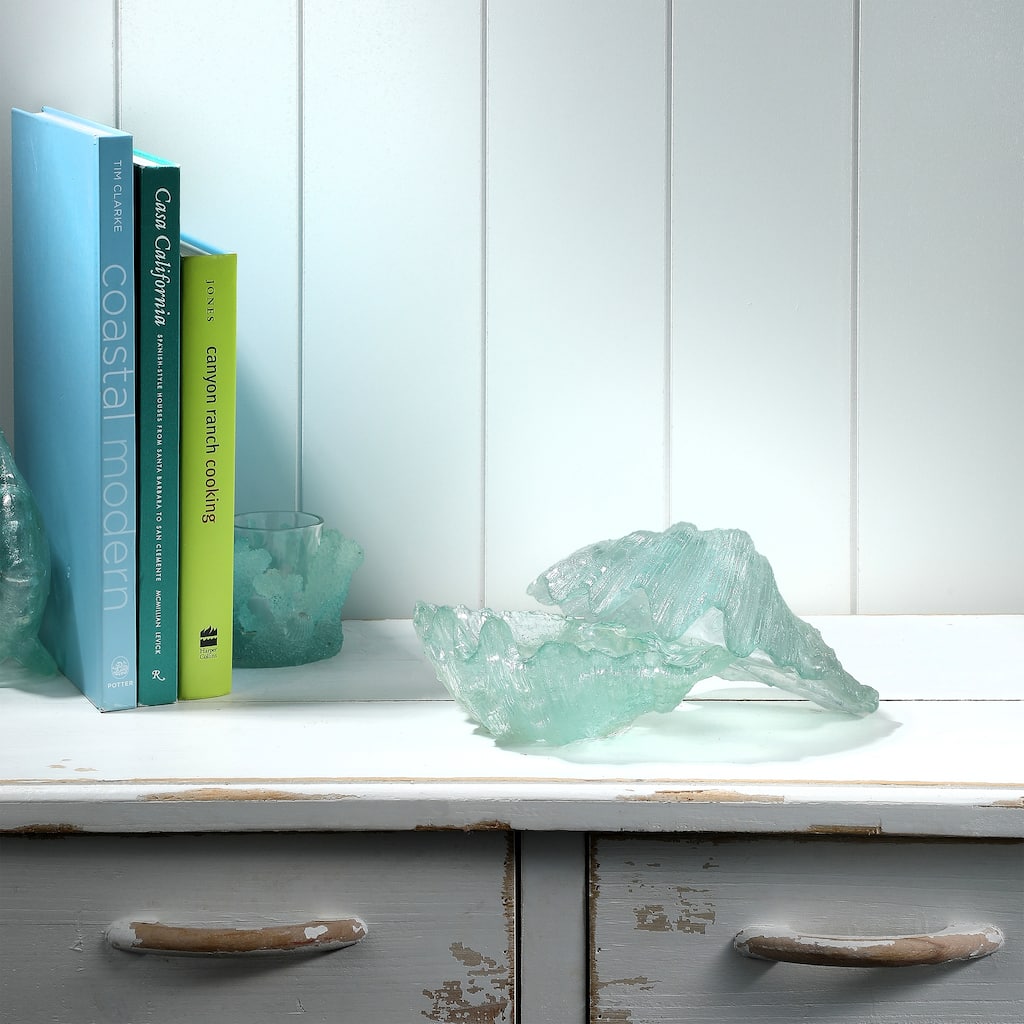 7.5" Clear Resin Open Shell Box of 2