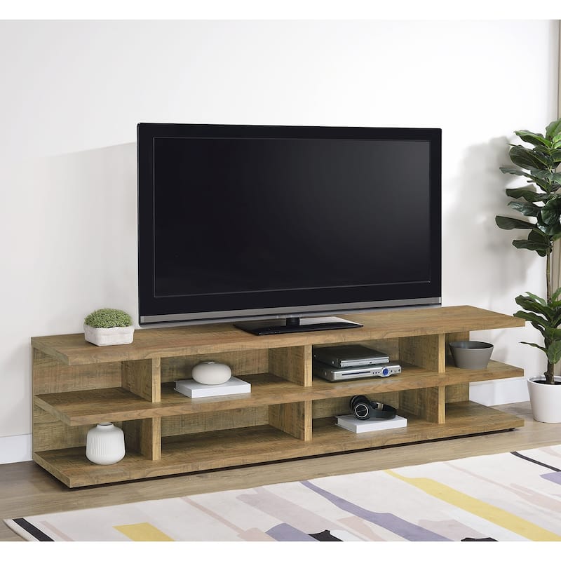 2-Tier Shelf Wooden TV Stand