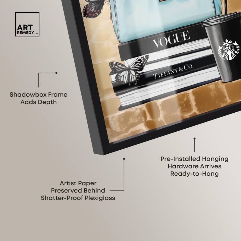 Golden Era of Glam Books Shadowbox by Art Remedy