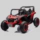 preview thumbnail 4 of 3, 24V Two-Seater Kids UTV Ride On with Remote, Shock Absorber, Large Wheels, Music, USB, LED Lights for 3+ Years Old Red