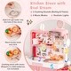 preview thumbnail 17 of 19, Kids Play Kitchen Toy with Stove Sink Oven with Light and Sound - 43" x 13" x 38.5"