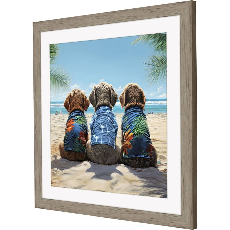 Paragon Nuthin Butt the Beach Framed Art