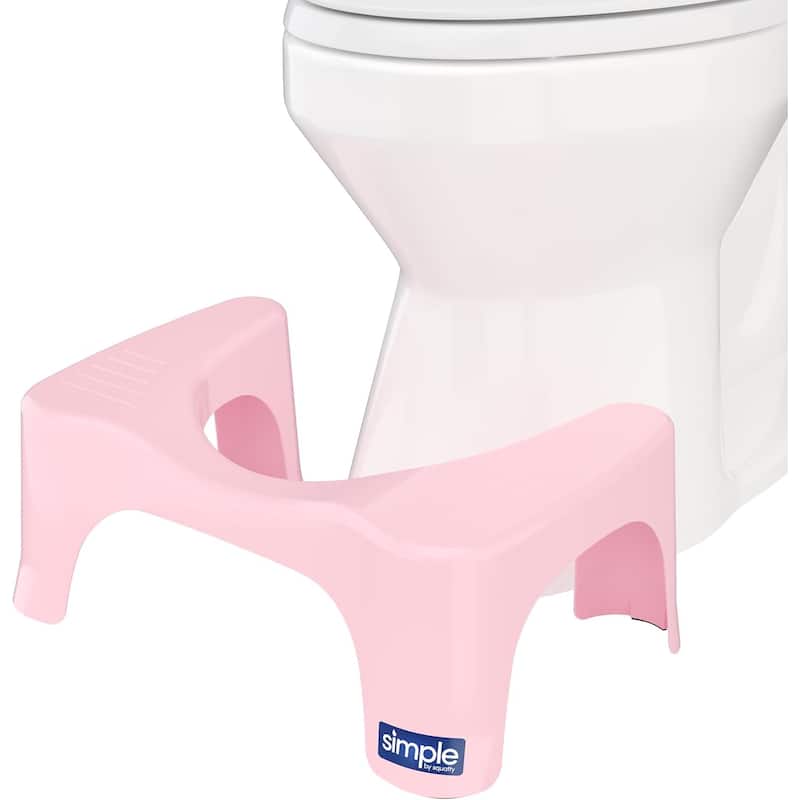 Squatty Potty The Original Bathroom Toilet Stool, 7 Inch Curve Lightweight with Sleek and Modern Design, Pink