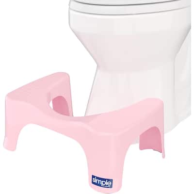 Squatty Potty The Original Bathroom Toilet Stool, 7 Inch Curve Lightweight with Sleek and Modern Design, Pink