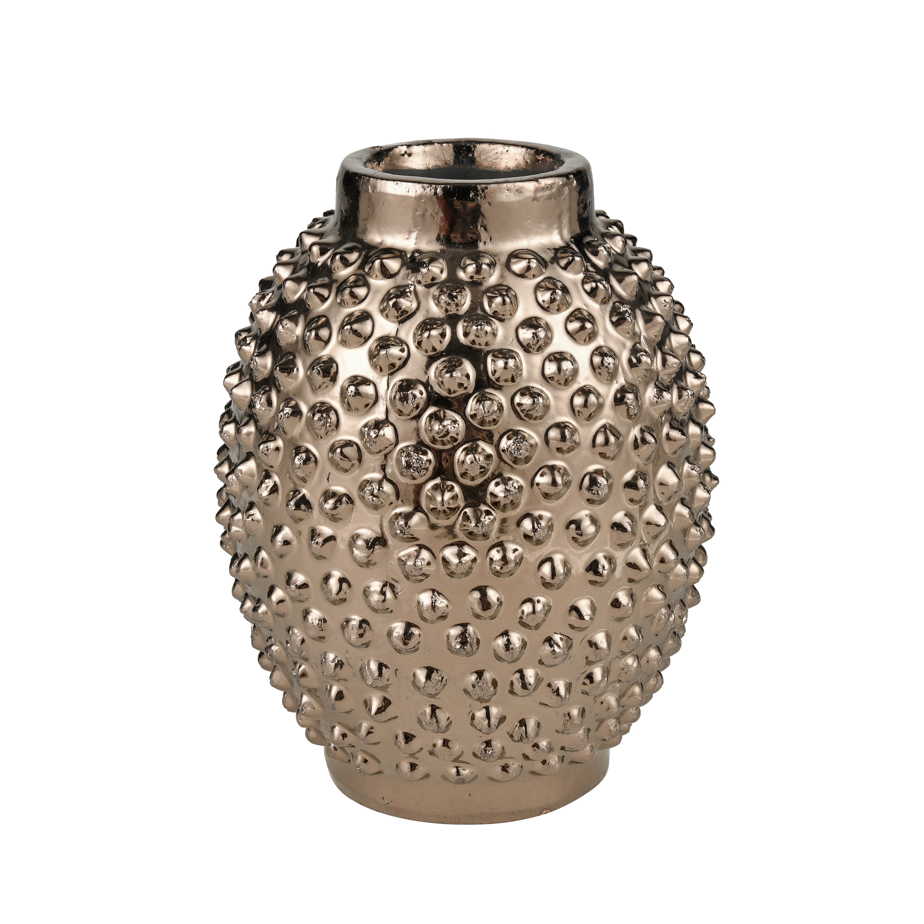 Atlas Dorus Textured and Glazed Terracotta Vase
