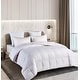 preview thumbnail 1 of 6, Hotel Grand 350 Thread Count Damask White Goose Down Blend Comforter