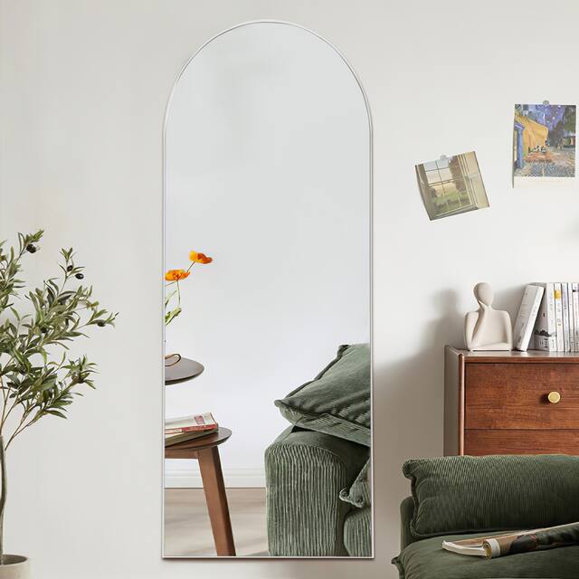Arched Top Full-length Freestanding/ Leaning/ Hanging Wall Mirror