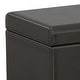 preview thumbnail 12 of 14, WYNDENHALL Franklin 54 inch Wide Contemporary Rectangle Storage Ottoman